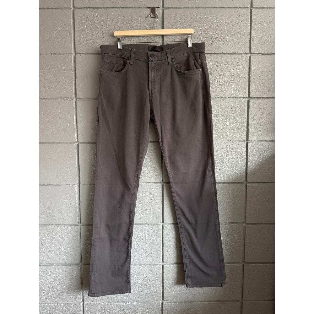 J Brand Tyler Slim Fit Straight Leg Pants in Lunar Gray size 36"x34"